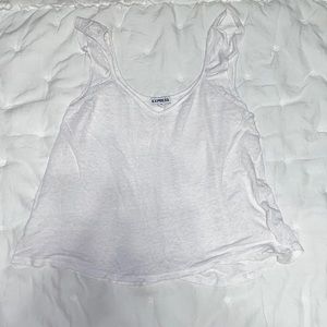 EXPRESS WHITE TANK TOP-XS-WORN